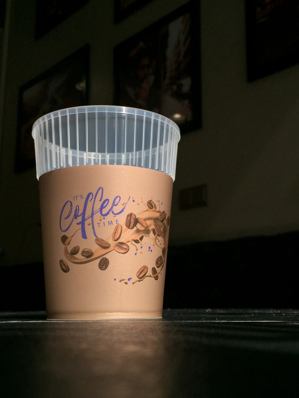 لیوان خفن کلمبیا ۳۶۰cc با درب، سبک و خوشدست برای قهوهبازها - بسته ۱۰تایی پابلوکافی