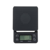ترازوی دیجیتال باریستا مشکی با تایمر – مناسب دمآوری قهوه و آشپزخانه